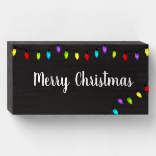 Christmas Wood Art Wooden Box Sign