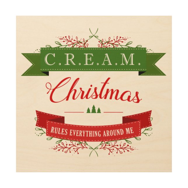 Christmas Wood Gallery Wall Art Square (Front)