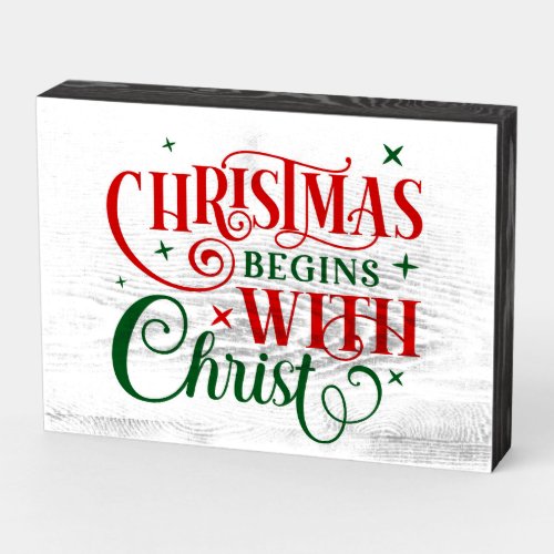 Christmas Wooden Box Sign