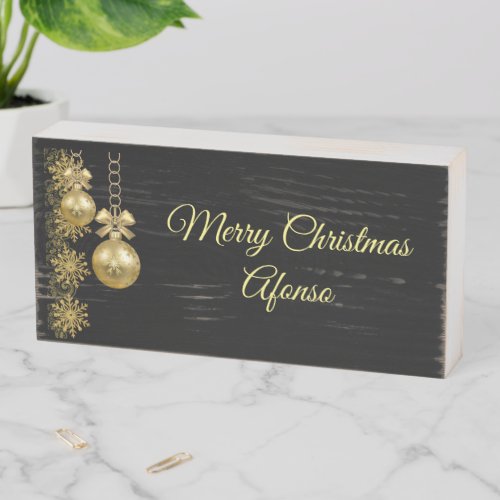 Christmas Wooden Box Sign