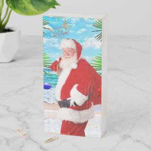 Christmas Wooden Box Sign, Santa