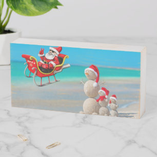 Christmas Wooden Box Sign, Snowman