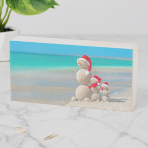 Christmas Wooden Box Sign, Snowman