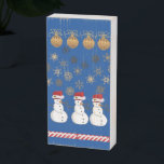 Christmas Wooden Box Sign, Snowman<br><div class="desc">Christmas Wooden Box Sign 

This customized Christmas wooden box sign,  will enhance the beauty of your home. 
Your loved one will cherish it and think of you each and every time they walk pass it.


Something for everyone,  Maria lurdis afonso,  
https://www.zazzle.com/succeedinbeautybarb</div>