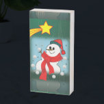 Christmas Wooden Box Sign, Snowman<br><div class="desc">Christmas Wooden Box Sign 

This customized Christmas wooden box sign,  will enhance the beauty of your home. 
Your loved one will cherish it and think of you each and every time they walk pass it.


Something for everyone,  Maria lurdis afonso,  
https://www.zazzle.com/succeedinbeautybarb</div>