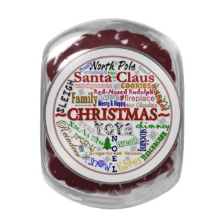Christmas Word-Art - Candy Jar