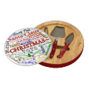 Christmas WordArt Cheese Board