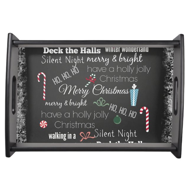 Christmas Words and Quotes Serving Tray (Front)