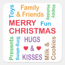 Christmas words of the Holiday