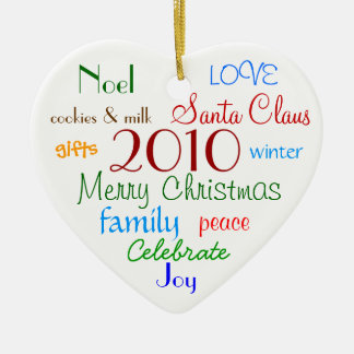 Christmas Words Ornament