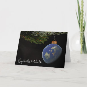Christmas World Ornament Holiday Card