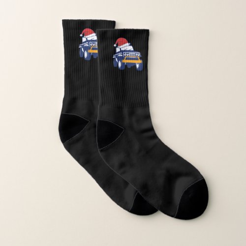 Christmas Wrangler Vehicle Xmas Santa Hat Winter S Socks