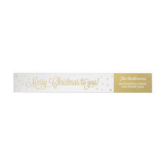 Christmas Wrap Around Labels