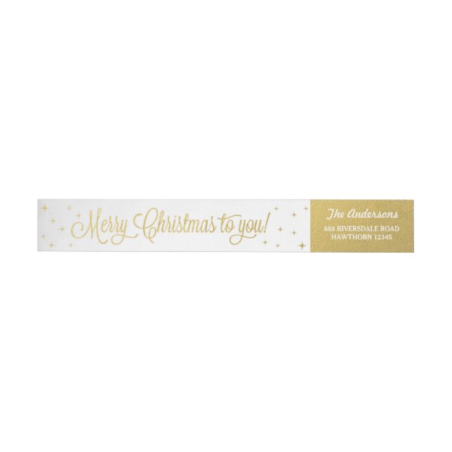 Christmas Wrap Around Labels (Individual)