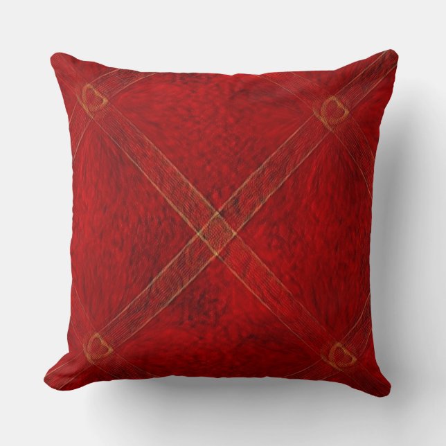 "Christmas Wrap" Polyester Throw Pillow (Front)