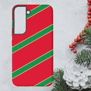Christmas Wrap Red Green and Gold Samsung Galaxy S22 Case
