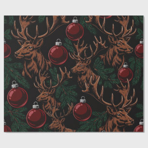 Christmas Wrap with Class – Black Stag Wrapping Paper