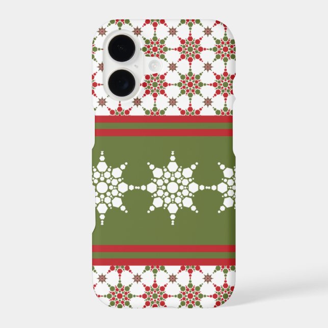 Christmas Wrapper Paper Snowflake Pattern Design Case-Mate iPhone Case (Back)