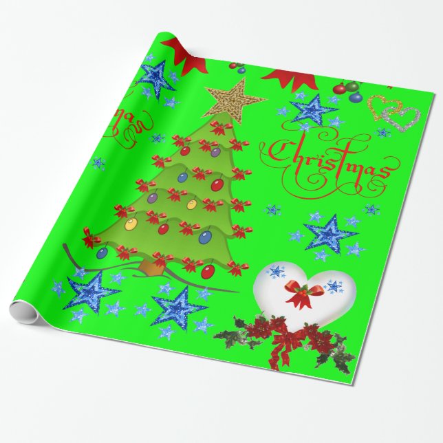 Christmas Wrapping Paper (Unrolled)