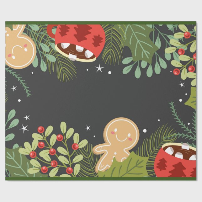 Christmas  wrapping paper (Flat)