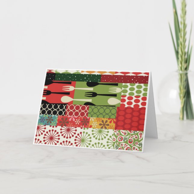 Christmas Wrapping Paper 3 Seasons Card (Front)