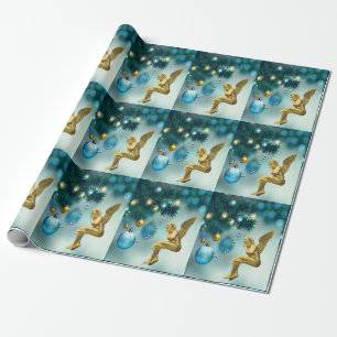 Christmas Wrapping Paper Angel