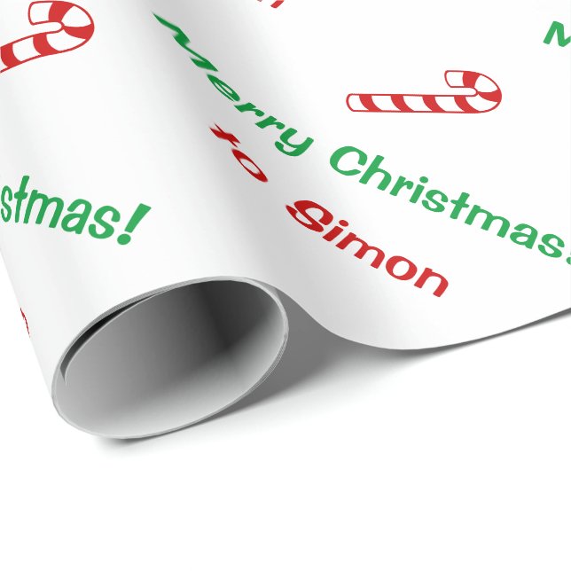 Christmas wrapping paper | Candy cane giftwrap (Roll Corner)