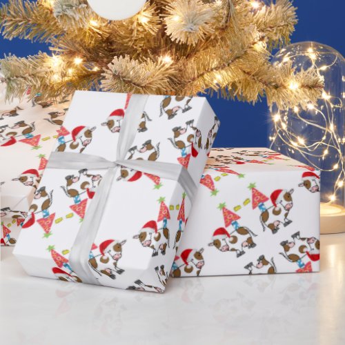 Christmas Wrapping Paper Cow Country 