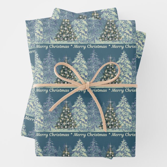 Christmas Wrapping Paper - Elegant and Festive (In situ)