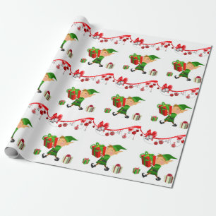Christmas Wrapping Paper Elf
