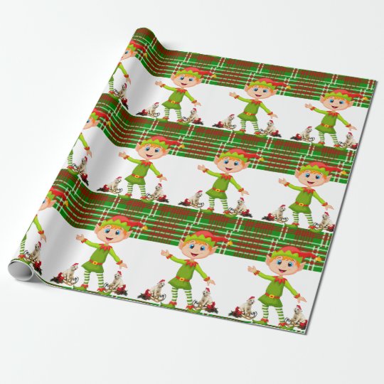 Christmas Wrapping Paper Elf