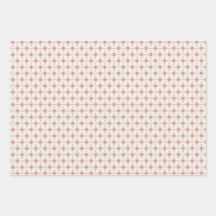 Christmas Wrapping Paper Flat Sheet Set of 3