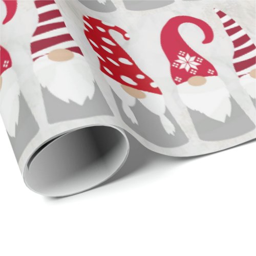 Christmas Wrapping Paper _ Gnomes in a Row