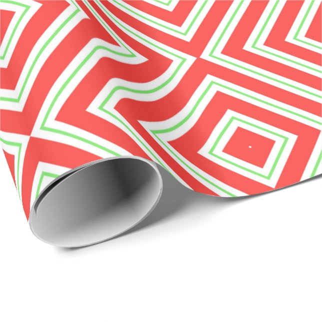 Christmas Wrapping Paper-Holiday Diamond Paper (Roll Corner)