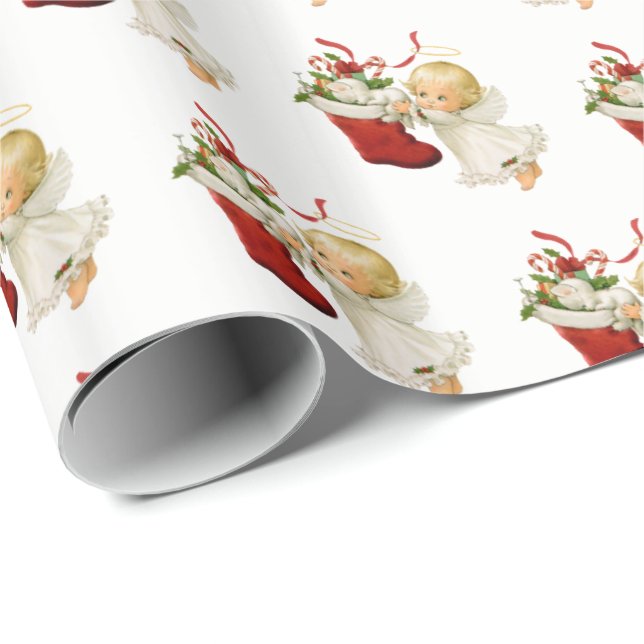 Christmas Wrapping Paper-Little Angel Wrapping Paper (Roll Corner)