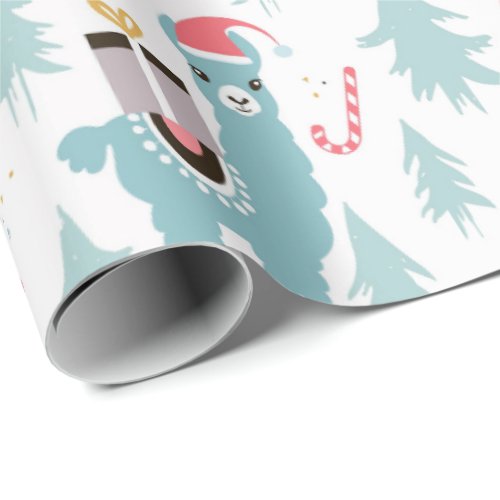 Christmas Wrapping Paper - Llama