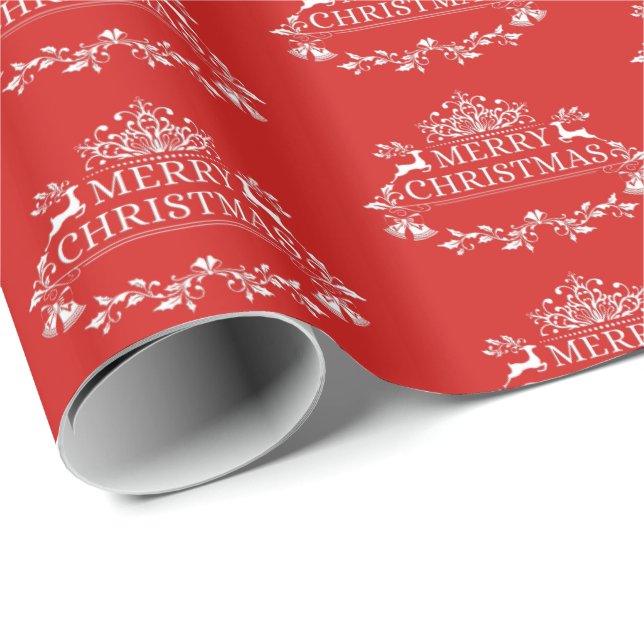 Christmas Wrapping Paper-Merry Christmas Paper (Roll Corner)