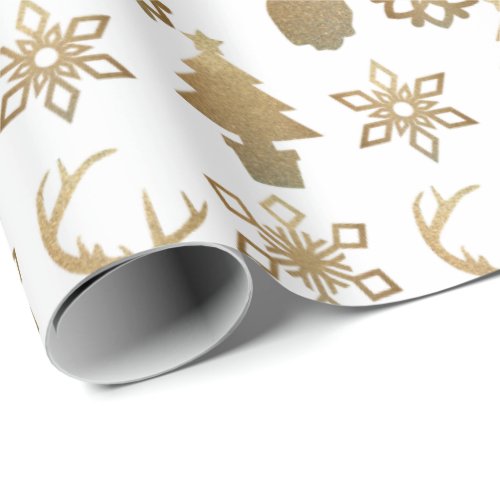 Christmas Wrapping Paper_Nordic Gold 2 Wrapping Paper