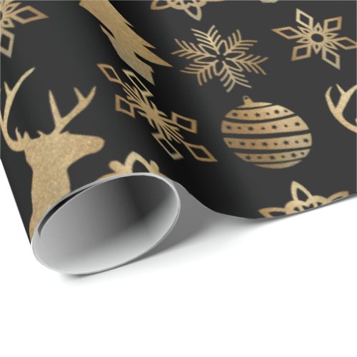 Christmas Wrapping Paper_Nordic Gold Wrapping Paper