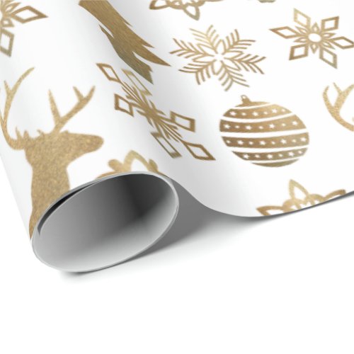 Christmas Wrapping Paper_Nordic Gold Wrapping Paper