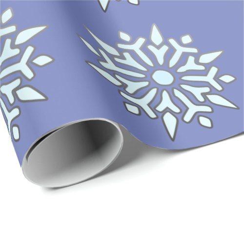 Christmas Wrapping Paper Nordic Snowflakes