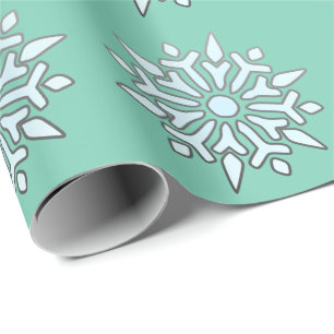 Christmas Wrapping Paper Nordic Snowflakes