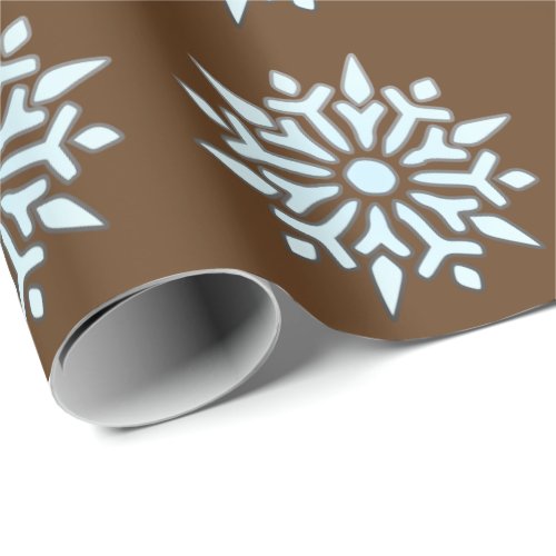 Christmas Wrapping Paper Nordic Snowflakes