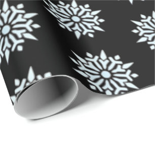 Christmas Wrapping Paper Nordic Snowflakes