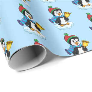 Christmas Wrapping Paper-Penguin Paper