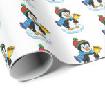 Christmas Wrapping Paper-Penguin Wrapping Paper<br><div class="desc">This Christmas wrapping paper is shown with a cute holiday penguin print.
Customize this item or buy as is.






stock image</div>