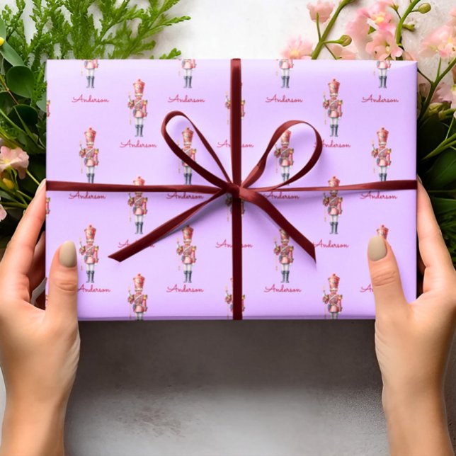 Christmas Wrapping Paper Personalized Nutcracker  (Creator Uploaded)