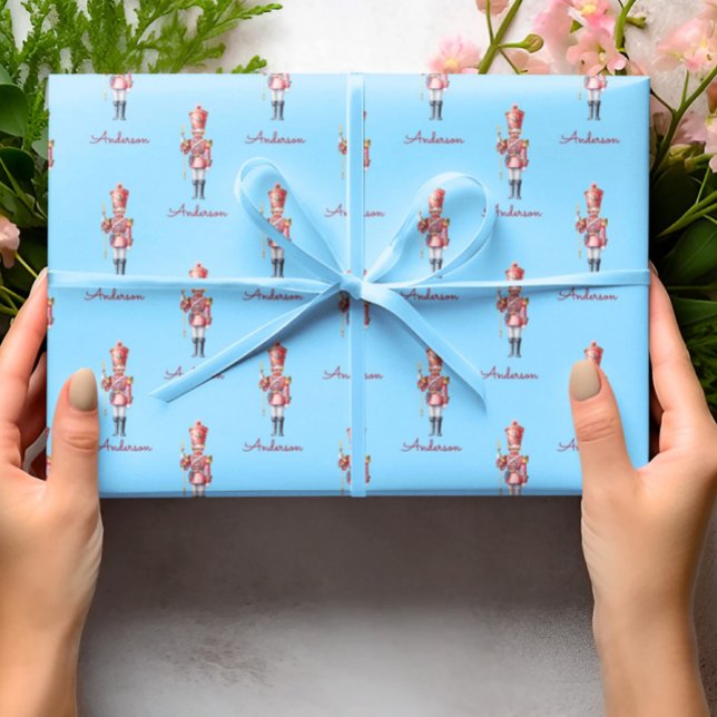 Christmas Wrapping Paper Personalized Nutcracker  (Creator Uploaded)