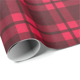 Christmas Wrapping Paper - Pink/Red Checked