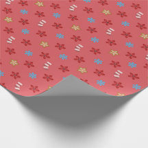 Christmas Wrapping Paper - Red Color